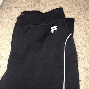 Silk black Fils pants, silky